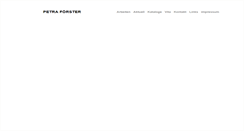 Desktop Screenshot of petra-foerster.com